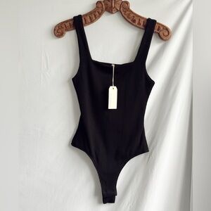 By Together Black Ribbed women’s Bodysuit